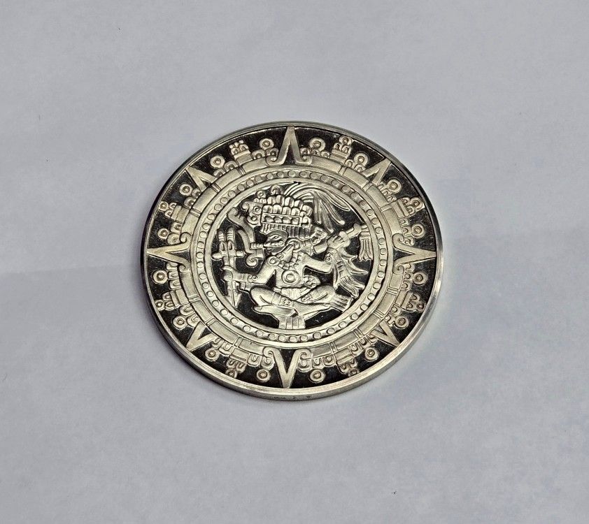 1968 Commemorative XIX Olympia Silver coin .700 (70%) Big Silver Coin