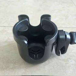 Sheer Living Wheelchair Cup Holder with Phone Holder, Clip On for Walker, Rollator, Mobility Scooter