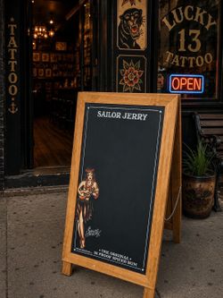 Sailor Jerry A-Frame Chalkboard