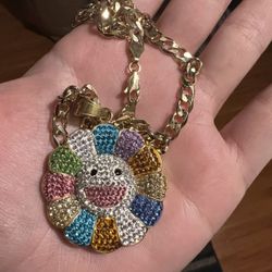 14k Gold Plated Chain With Pendant 