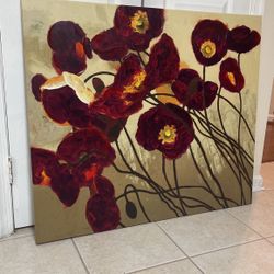 Canvas Flower Painting