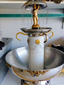 Champagne fountain silver &gold