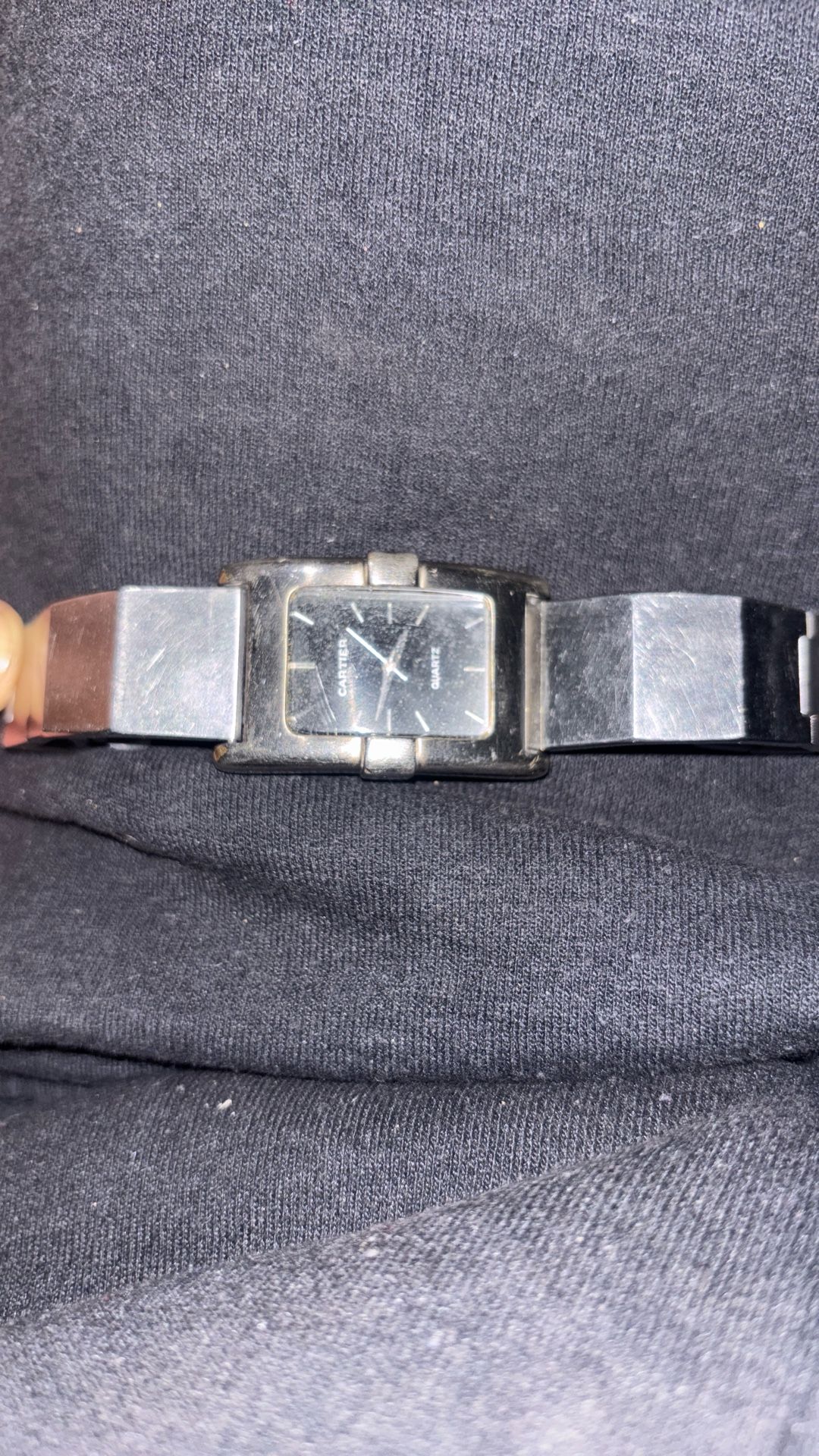 Vintage Cartier Quartz Black Face