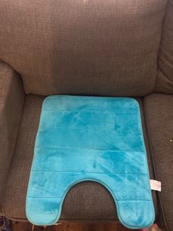 Sea Blue Memory Foam Bathmat $10