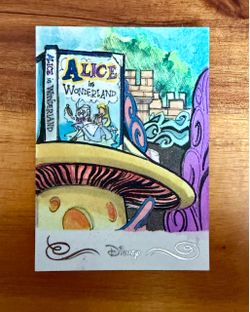 2025 Topps Disneyland 70th Anniversary Alice in Wonderland 1 of 1 Original Sketch  Card - Artist Getatom