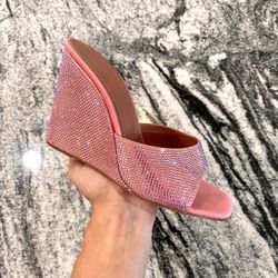 Amina Muaddi Lupita Wedge Heels
