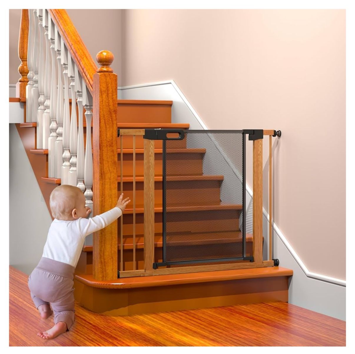 Metal Mesh Baby Safety Gate