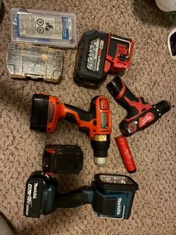 Cordless Power Tools Bundle – Milwaukee, Makita & More – All Working