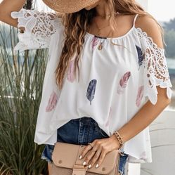 Shoulder Blouse Lace 