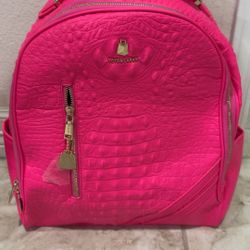 Neon Pink Tote & Carry Backpack