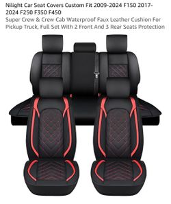 Ford truck seat covers front and rear 2009-2024 F150 2017-2024 F250 F350 F450