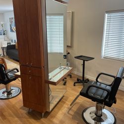Hair Stylist Working Station For Two 