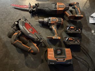 Ridgid 18V Tools - Drill, Circular Saw and Sawzall