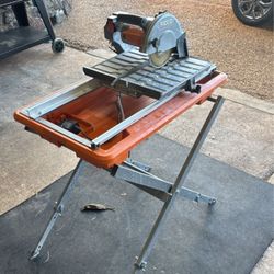 Ridgid Tile Saw With Stand 