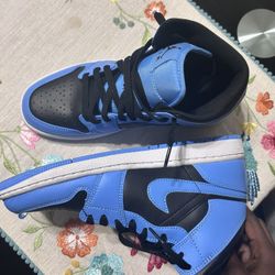 Blue and Black Jordan 1 Mid