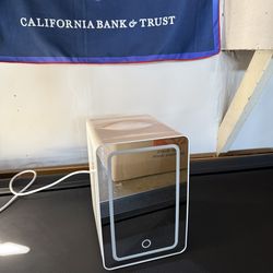 LED mirror skincare mini fridge