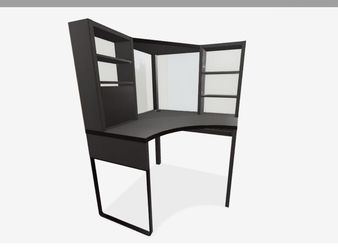 Black ikea desk