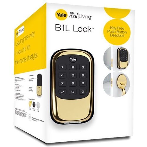 Yale Locks Real Living T1L Lock in Polished Brass