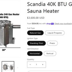 Gas Sauna Heater