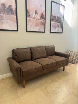 Leather Faux Couch
