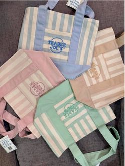 Trader Joe’s new striped tote bags