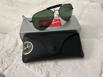 NEW Ray-Ban Outdoorsman Black Frame Black Lens Classic G-15 RB3030 58mm