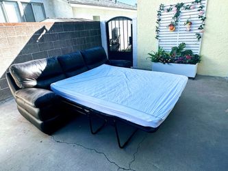 Leather sofa bed material