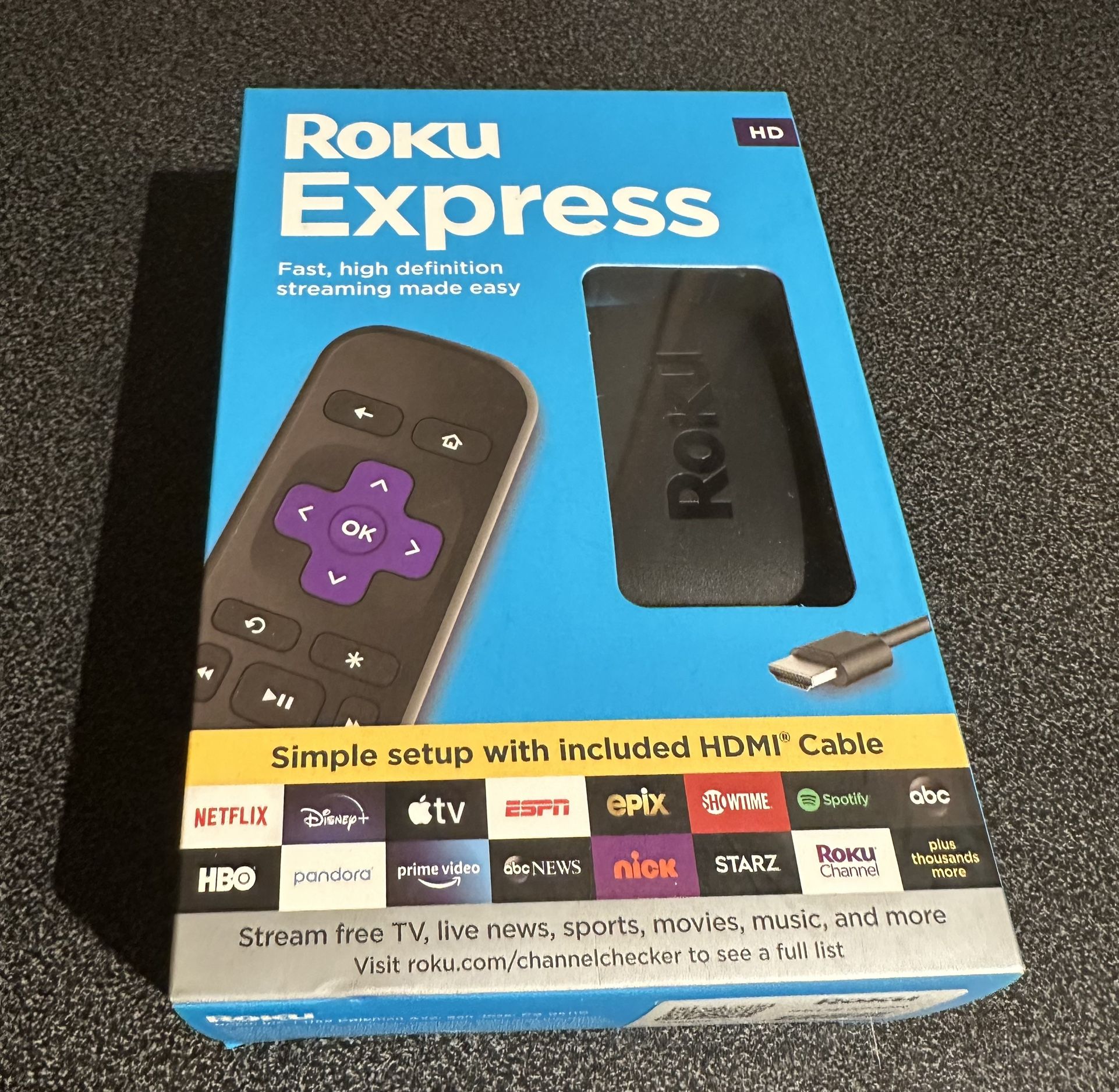 📺 Roku Express (2019) – Brand New & Sealed – $25 (Perfect Holiday Gift!)