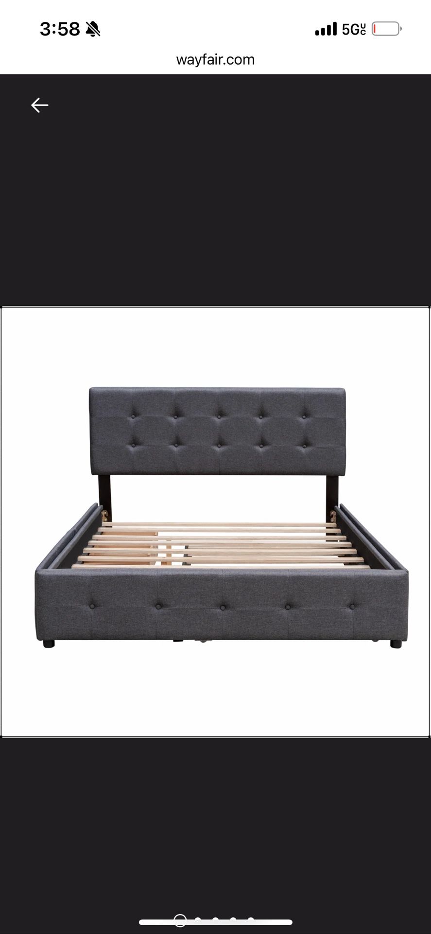 Upholstered Platform Bed