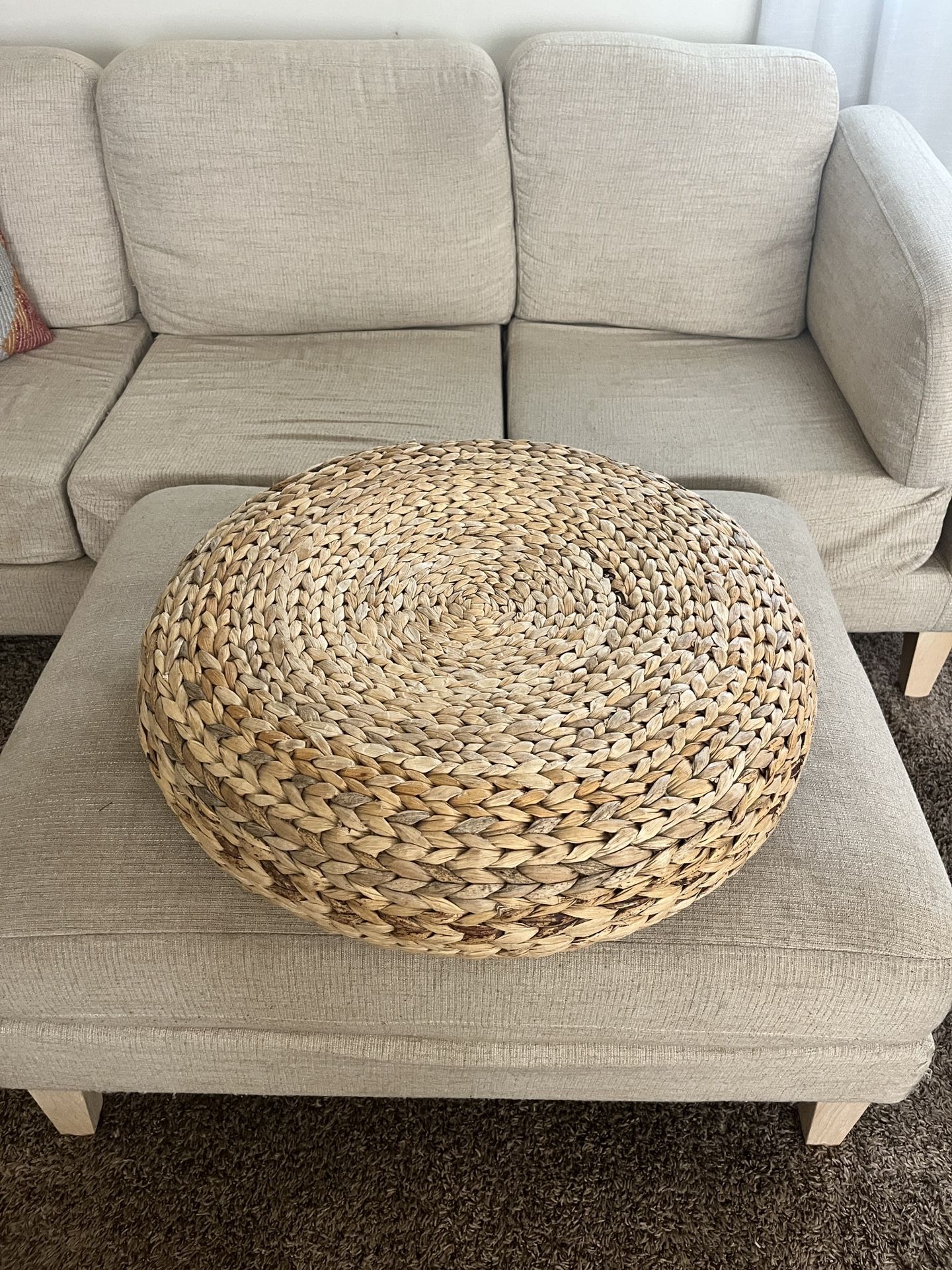 IKEA Rattan Pouf