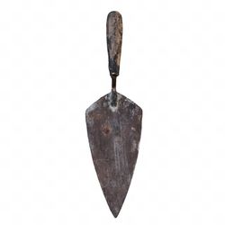 Vintage Cement Trowel Mason Brick Bricklayer 14” Tool Wooden Handle, Patena