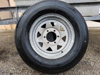 TRAILER TIRE AND RIM H78 - 15 NEW