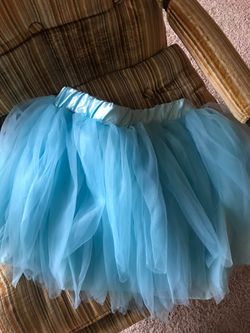 Tulle skirt. One size fits all . Aqua color