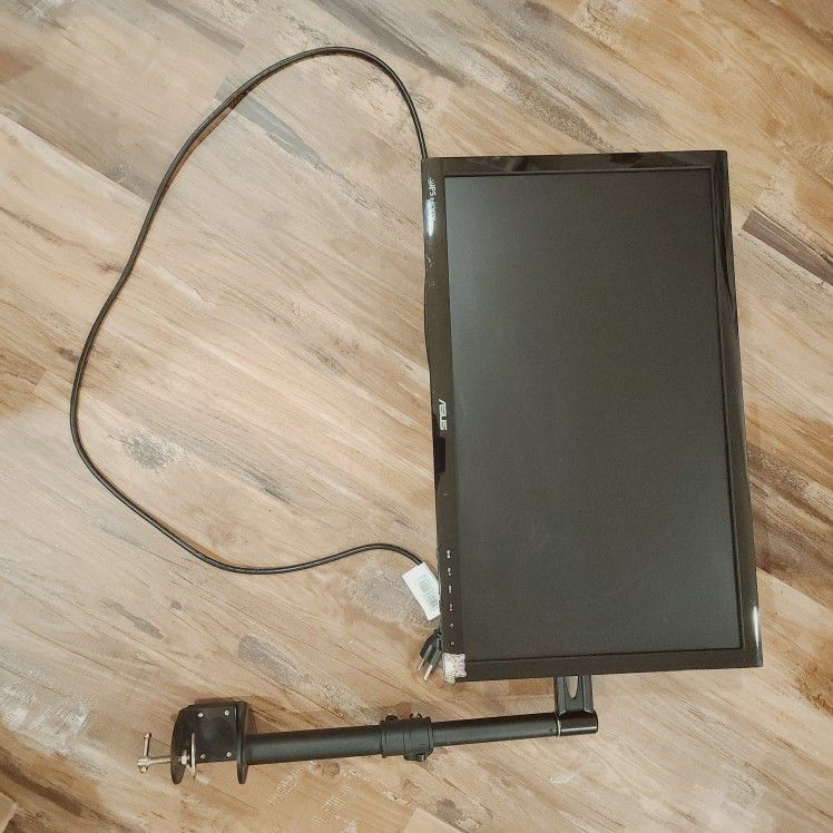 24" Ips HDMI computer monitor screen with desk mount