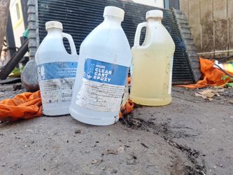 Clear Cast Appxy ...2 Jugs Side A And 2 Jugs Side B 