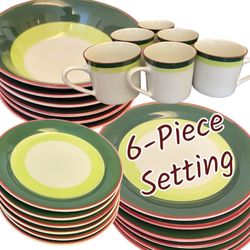 Gibson 6-Piece Place Setting Dinnerware