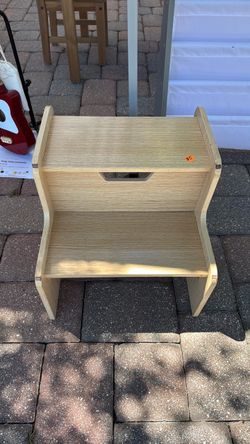 Wooden Two-Step Step Stool
