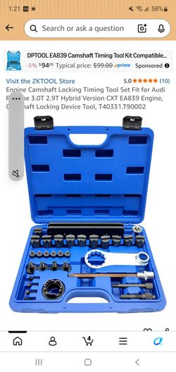 Engine camshaft locking timing tool set