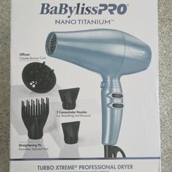 BaBylissPRO Nano Titanium Professional High-Speed Dual Ionic Dryer