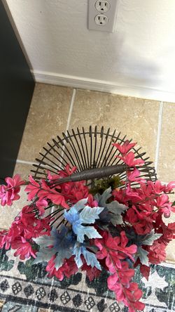 Large Dark Metal Basket
