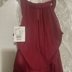 Red David Bridal Dress 