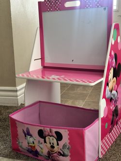 Minnie Mouse chalkboard And Toy Organizer / OBO