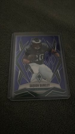 2025 Panini Phoenix - Saquon Barkley #77 Purple Lazer /75