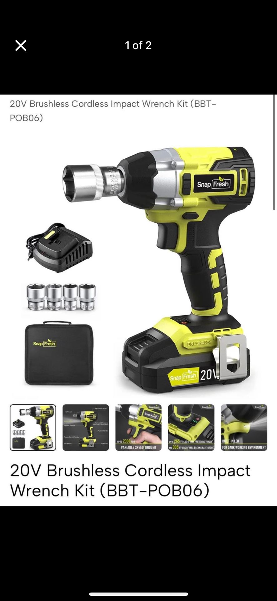 Cordless impact wrench
