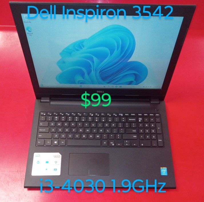 Dell Inspiron 3542 Win 11 Home ICore i3 1.9GHz 15.6" 500GB HDD 4GB Ram Dvdrw
