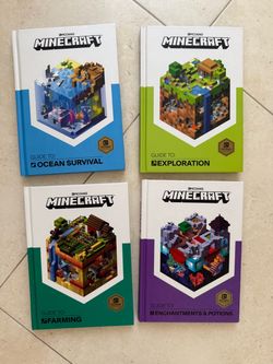 Minecraft books set of 4