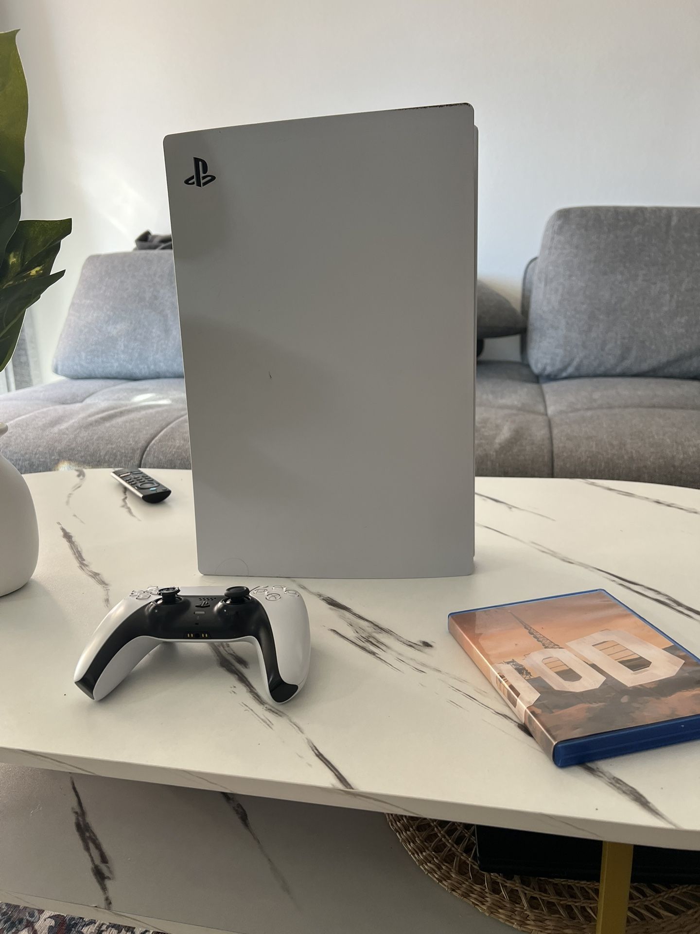 PlayStation 5 With Controller And GTA 5 And Fc 25