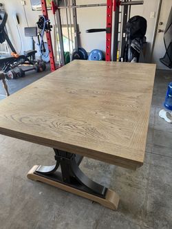Farmhouse style dining table