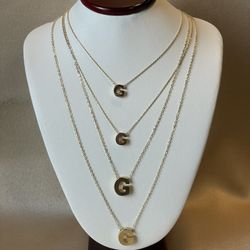 Cadenas iniciales de oro de 14 k a la venta! Todas Las Letras Están Disponibles