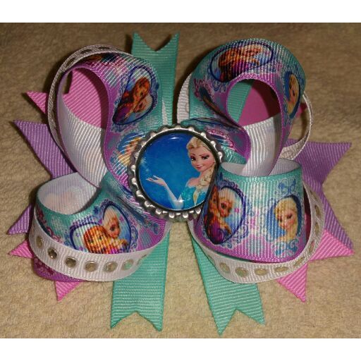 Hair bows Anna Elsa Frozen